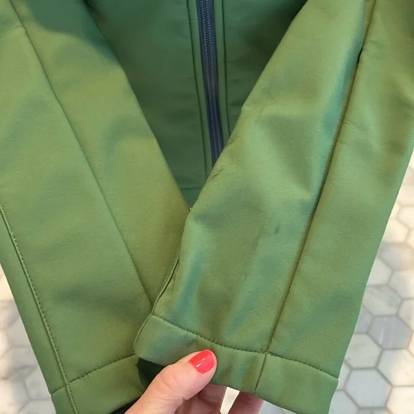Nike Green Softshell Running Full Zip Up Jacket Size S - Picture 6 of 10